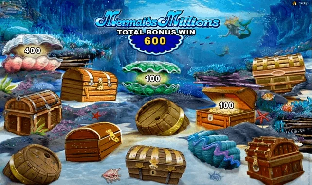 Mermaids Millions slot - winning symbols